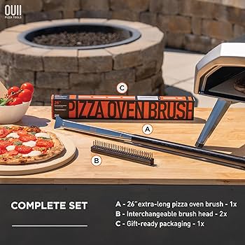 Amazon.com: OUII 26'' Pizza Oven Brush with Stone Scraper